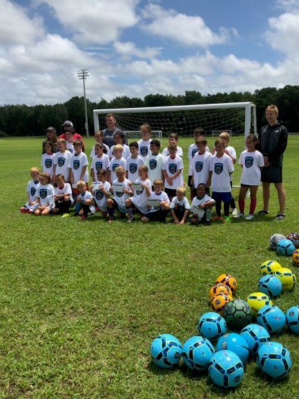 Soccer Players at camp